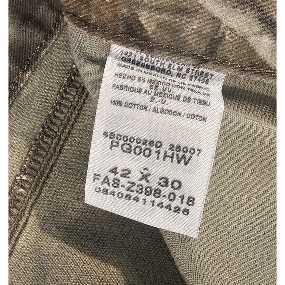 Wrangler Pro Gear Camo Denim Pants Jeans Mens Sz 42x30 - Picture 3 of 9